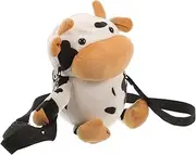 [Healeved] Cute Plush Crossbody Bag Stuffed Animal Shoulder Bag for Girls Cow Purse Lightweight and Suitable for Parties and Outdoors