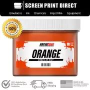 Orange - Screen Printing Plastisol Ink - Low Temp Cure 270F - All Sizes