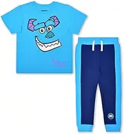 [Disney] ’s Monsters Inc. Jogger Set for Boys, Short Sleeve Shirt and Sports Pants