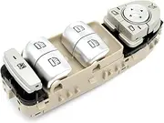 WGQGQ Car Window Controller Switch Button Car Window Lifter Control Switch,Fit For E,WHITE LIGHT,Fit For S,WHITE LIGHT 2229052004 S Window Toggle Switch