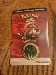 2003 Nintendo Pokemon Ruby Red Limited Edition Gameboy Collector Coin Sealed