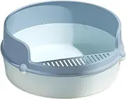 Semi-Enclosed Removable Cat Toilet High Side Anti-Splashing Cat Litter Box Prevent Sand Leakage Easy to Clean Cat Pan
