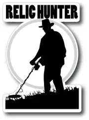 Relic Hunter Metal Detecting Sticker Decal Garrett Minelab Bounty Hunter