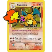 Pokemon Base Set Charizard Extended Artwork Hard Enamel Pin
