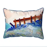 Betsy Drake Great White Heron Large Indoor Outdoor Pillow 16x20