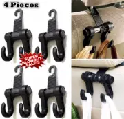 4 pcs Universal Car Seat Back Headrest Hanger Hooks Holder For Bag Purse Grocery