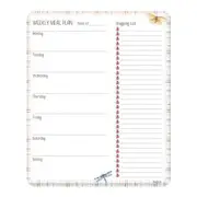 Lang Undated Weekly Meal Planner Spring Meadow 53 Sheets Notepad