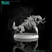 Undead Zombie Mastiff Dog Hound Miniature 28mm 32mm Dungeon Dragons D&D RPG