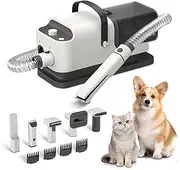 Dog Hair Dryer,5-in-1 Pet Grooming Kit with Dog Clippers Paw Trimmer,26000Pa Powerful Suction, 69 dBA Ultra Quiet Cat Dog Vacuum Cleaner, 1.8L dust Cup Capacity, for Pet Grooming