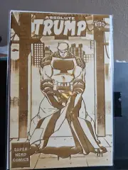 1/1 Ultra RARE WOOD (Pine) Donald Trump Absolute Batman Homage COMIC