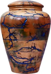 Urn for Human Ashes Large Wooden urn Cremation Adult Box Natural