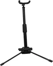 Kisangel Folding Floor Flute Stand Portable Wind Instrument Holder for Clarinet Oboe and More Durable and Stable Display Rack for Musicians for Aerophone Learners
