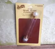 DOLLHOUSE MINIATURE ~ PEARL GLOBE FLOOR LAMP ~ 12 VOLT