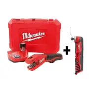 Cordless Copper Tubing Cutter Kit 12V Lithium-Ion W/ M12 Multi-Tool Clean Cuts