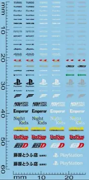 Road Race Tuning Sponsors 28 Street Racing Sponsors 1:64 Decal