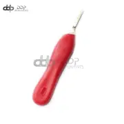 Scalpel Knife Handle # 4 Red Plastic Grip, Surgical Instruments