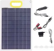 Solar Trickle Charger - 12V Car Solar Charger kit, 30W Car Battery Trickle Charger | Solar Car Battery Trickle Charger Maintainer, Solar Panel Trickle Charging Kitfor Car Marine Motorcycle Rv