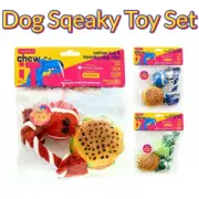 Dog Squeaky Burger Toys Interactive Tug-Of-War Play Cotton Toys Dental Care Toy