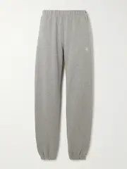 [ÉTERNE] ÉTERNE - Cotton And Modal-blend Jersey Tapered Track Pants - Gray - small small Gray