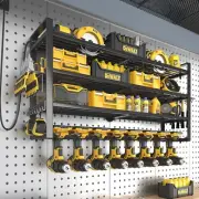 Power Tool Organizer with Charging Station Wall Mount Cordless Drill Holder