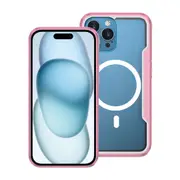 iPhone 15 Plus Heavy-Duty Shockproof Armour Case Cover - MagSafe Compatible, Premium Anti-Scratch & Drop-Resistant - Rose Gold