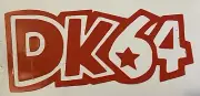 Nintendo 64 N64 New Custom Donkey Kong DK64 Banana Controller Decal Sticker