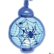 U. S. Toy Light Up Spider Web Lantern Halloween 8" Paper Hanging Decoration, ...