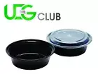 9-inc Reusable Meal Prep Food Storage Containers with Lids, Microwave Safe