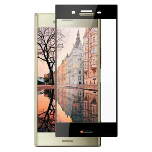 SONY XZ1 3D全滿版覆蓋黑框透明鋼化玻璃疏油鋼化膜保護貼玻璃貼(XZ1保護貼XZ1鋼化膜)