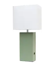 Lalia Home Lexington 21in Modern Table Lamp With USB Charging Port