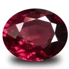 1.23 ct AAA+ Remarkable Oval Shape (7 x 6 mm) Pinkish Red Rhodolite Garnet