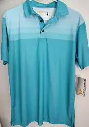 Jack Nicholas Teal Staydri Golf Shirt Size CH Small