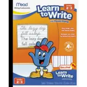 Mead See Feel Learn To Write Tablet with Raised Ruling Grades 2-3 8 x 10 Inches