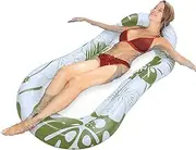 Floating Pool Chair - Swimming Pool Water Floating Chair,Tanning Pool Lounger Float for Sunbathing, Sun Tan Tub, Outdoor Water Lounge Raft Tanning Mat