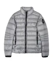 Zippered down jacket S,M silver