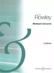 Miniature Concerto - Sheet Music - Alec Rowley - 2 Pianos 4 Hands NEW 048009351