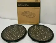 Pampered Chef Microwave Chip Maker #1241 Set of 2 Brand New In Box