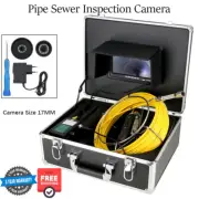 17MM Sewer Camera Pipe Inspection Camera HD Drain 7 In LCD Monitor Waterproof