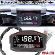 Motorcycle Portable LCD Display Panel Digital Speedometer Odometer Instrument