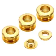 7mm(2/7 Inch) Solid Brass Hole Eyelets, 4 Pcs Arc Surface Grommets, Brass Tone