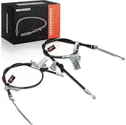 2 x Handbrake Cables Drum Brake Rear Left Right Compatible with Agila (B) H08 1.0L 1.2L 2008-2014 Splash EX 1.0L 1.2L 2008-2024 Replace# 5440251K00