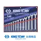 KING TONY 14件式 複合扳手組(梅開扳手) 10~32 mm KT1214MR01