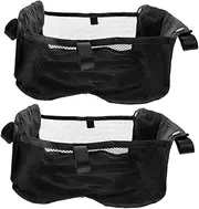LALADEFIEE Stroller Organizer Basket Side Bag Large Underseat Storage Compartment for Shopping Essentials