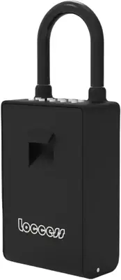 Smart Key Lock Box with Hanging Shackle, APP Control Key Safe for Indoor Use, 2