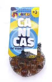 Net Bag 20 Gorila Glass Marbles Vacor Mexico (Orangutan in US) Fabricas Selectas