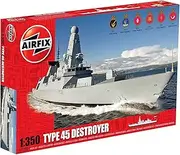 Airfix HMS Daring Type 45 Destroyer Boat Building Kit, 1:350 Scale
