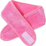 PGlife Spa Facial Headband,Microfiber Adjustable Hair Band,25 x 3.5 inches,3 Pack, Pink