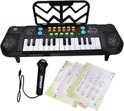 Totority Key Electronic Piano Keyboard with Microphone Portable Music Plaything for Enhances Cognitive Development and Fine Motor Skills for Music Learning and Entertainment