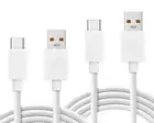 3ft and 6ft Long USB-C Cables TYPE-C Cord Power Wire Data Sync for Cell Phones