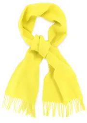 Biagio 100% Wool Neck Scarf Solid Scarve for Men or Women Yellow One Size